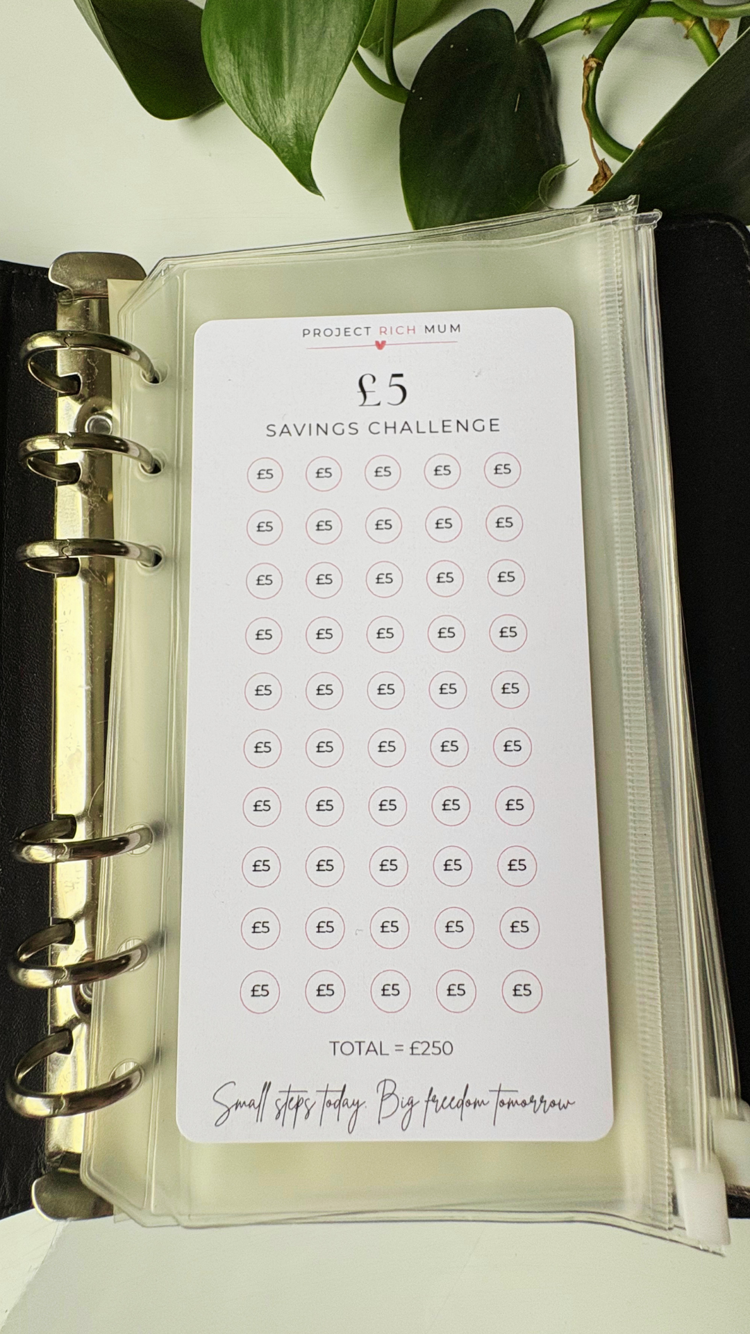 Little & Often Savings Challenge Trackers | £1, £2 & £5
