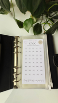 Savings Challenge Tracker | £500, £750 & £1,000 | A6 Cash Budgeting