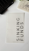 Sinking Funds Frosted Vellum Dashboard | Personal Size