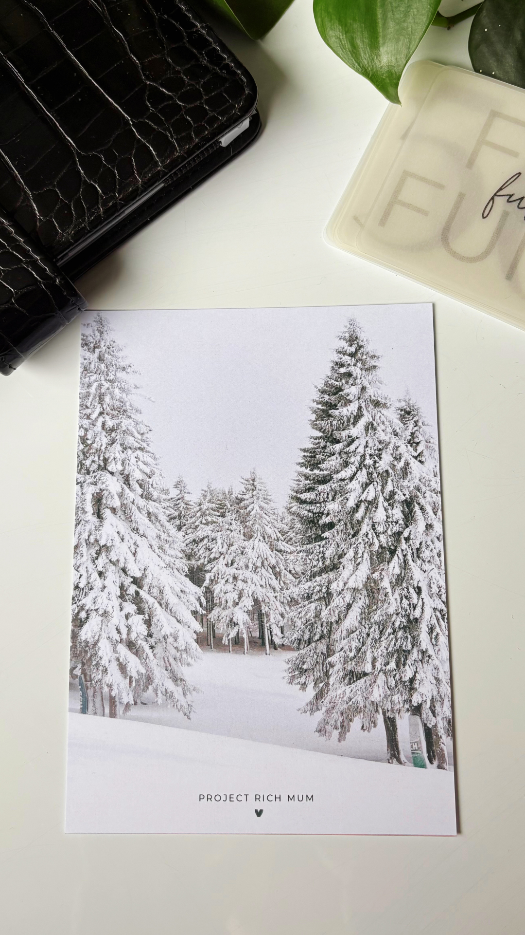 Snowfall Premium Card Dashboard | Personal Size/A6
