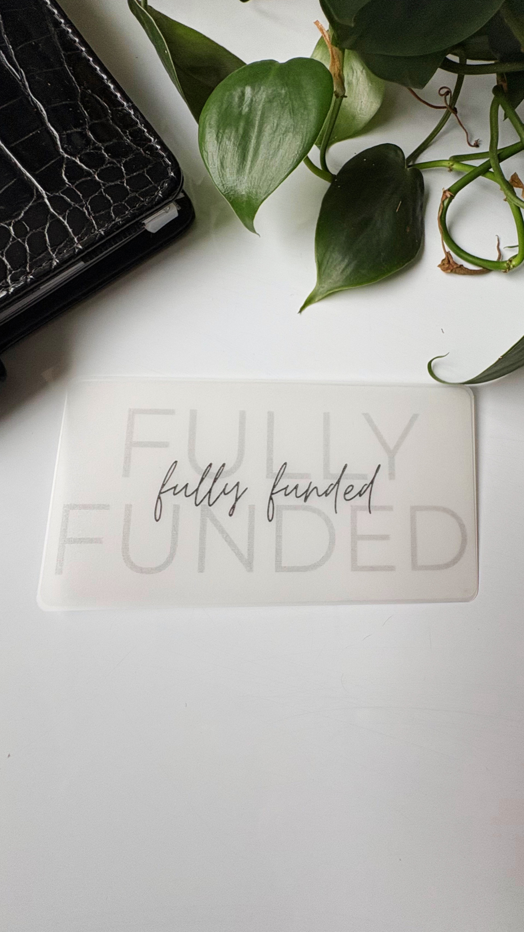 Frosted Vellum Cash Placeholders
