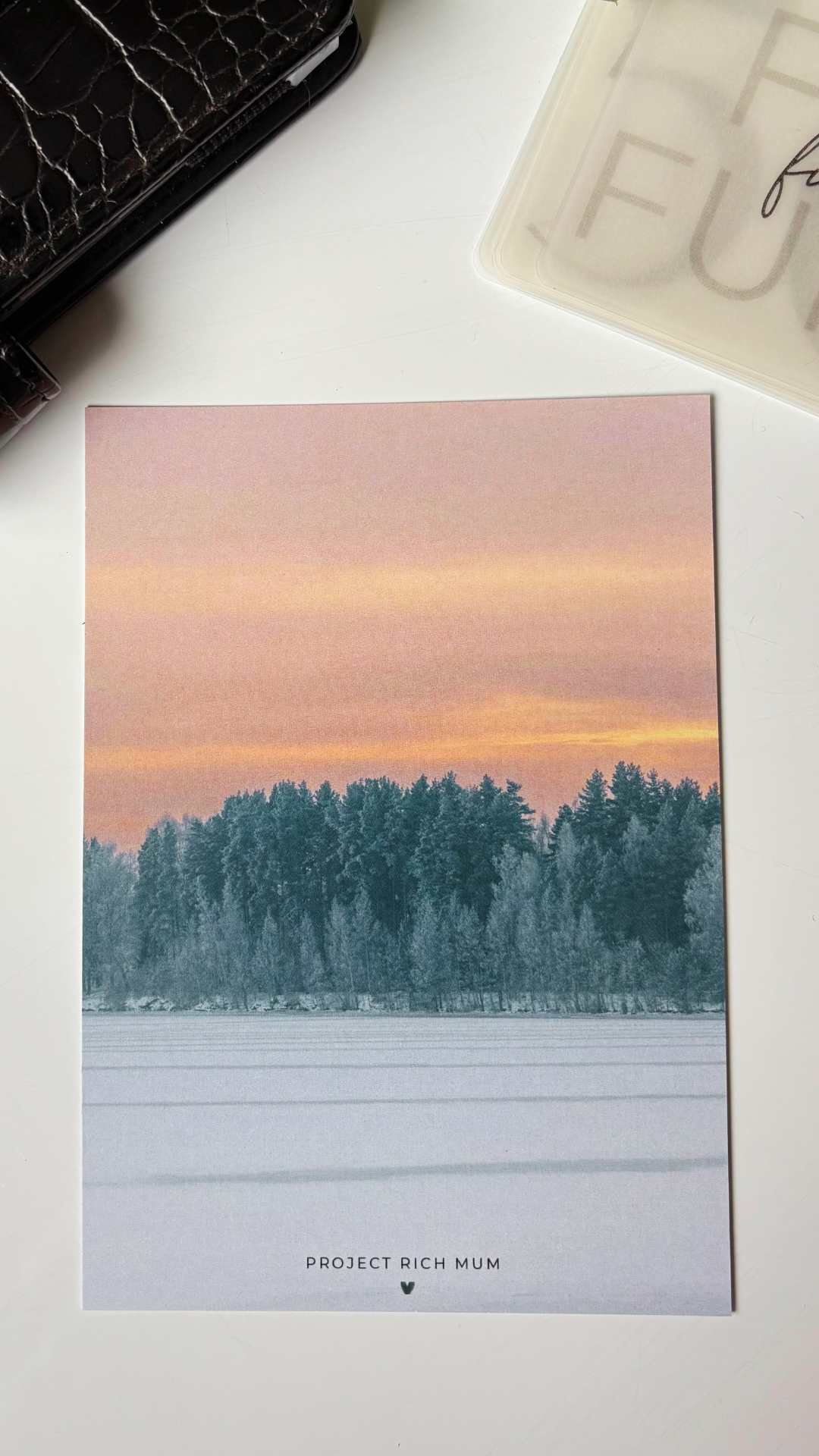 Winter Blush Premium Card Dashboard | Personal Size/A6