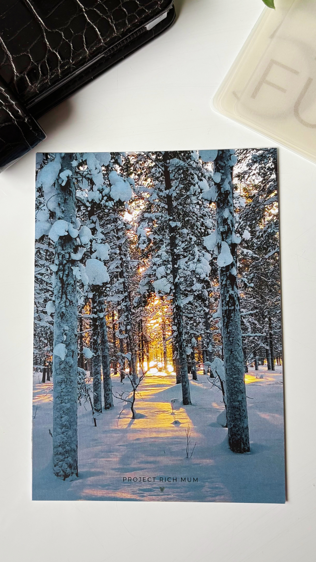 Winter Glow Premium Card Dashboard | Personal Size/A6